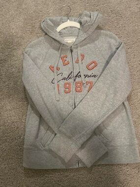 aeropostale grey zip up